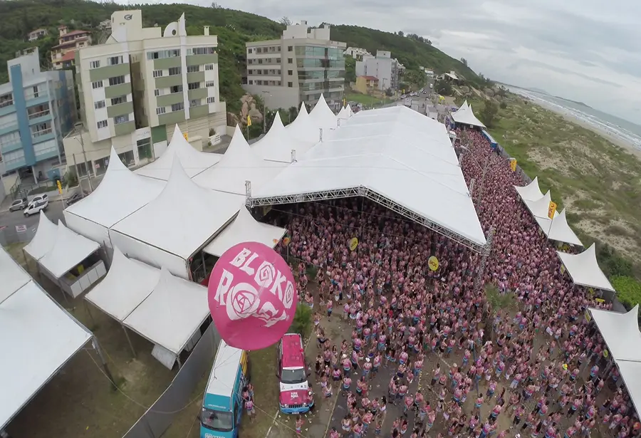Foliões no Bloko Rosa 2015